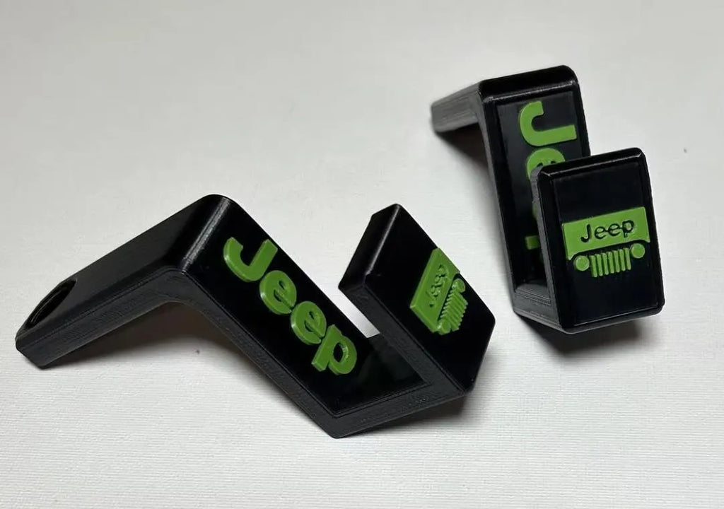 Headrest Hooks (Set of 2) | Utility • Storage • Purse • Hat Hooks | Custom Color Text Image Options