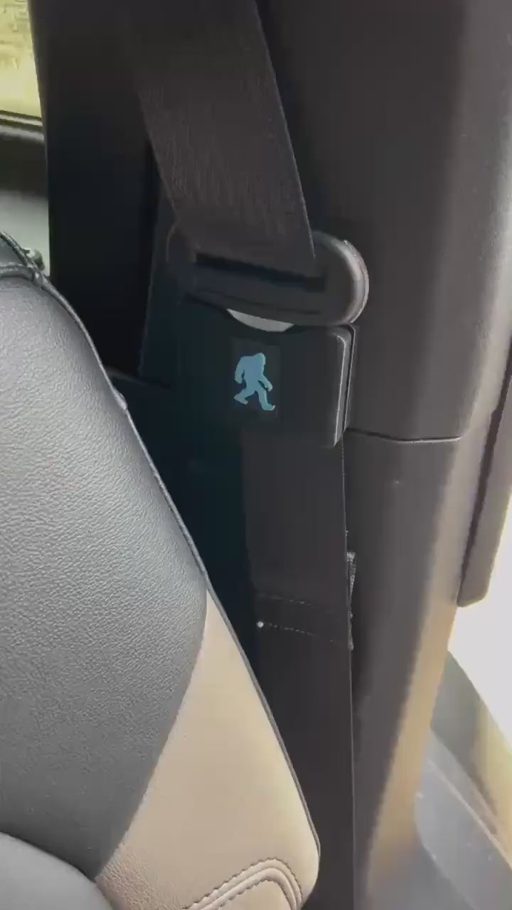 Seatbelt Holder | Easy Peel & Stick Install | Anti-Flap Seatbelt | Customizable Image Color