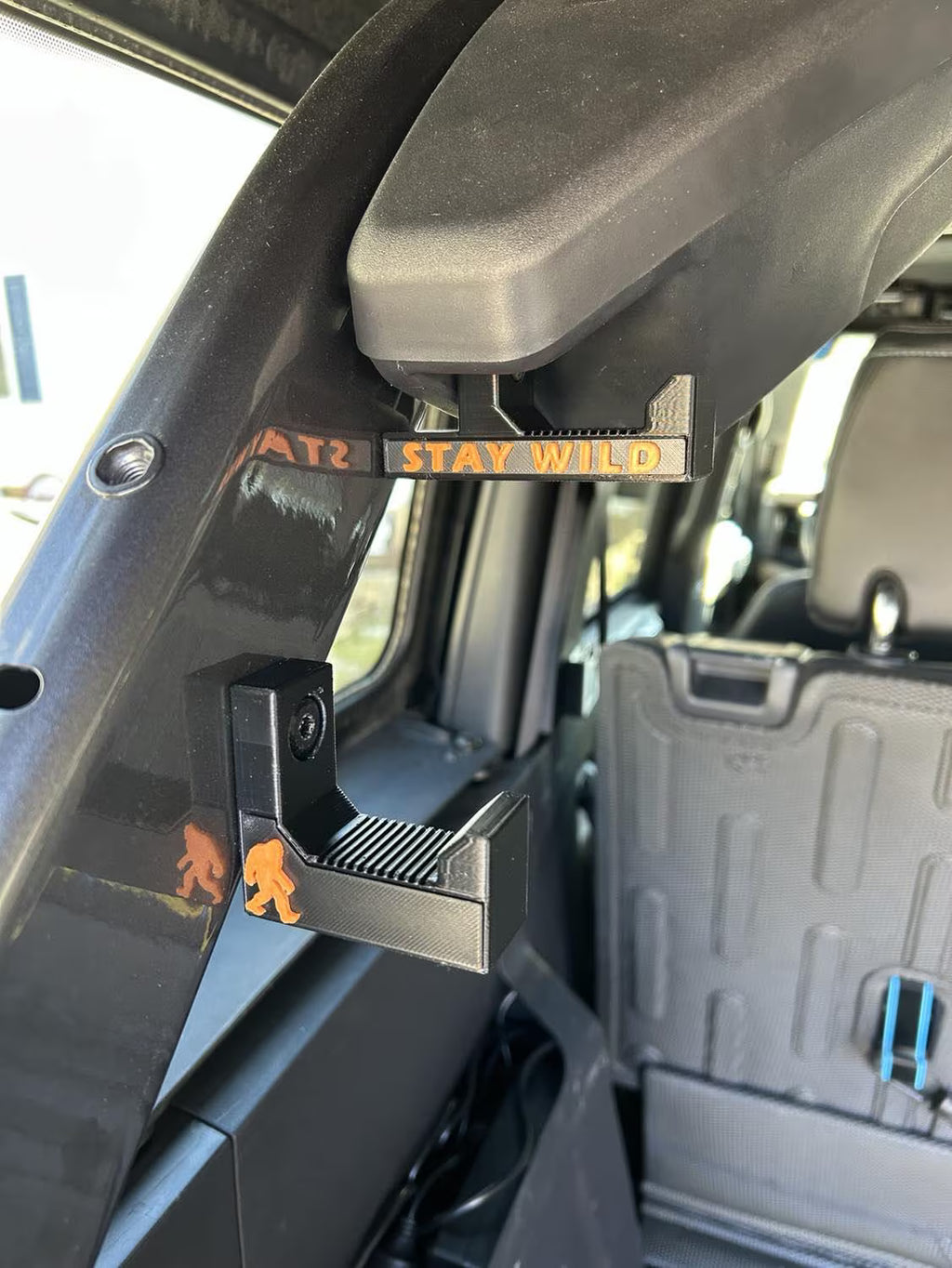 Rear Cargo Utility Hooks (set of 2 or 4) Compatible w/2021+ Ford Bronco | Customizable Color, Text & Images