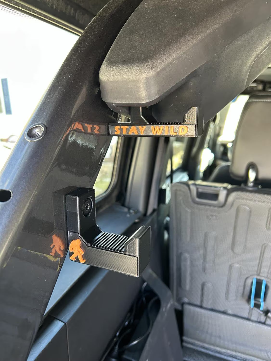 Rear Cargo Utility Hooks (set of 2 or 4) Compatible w/2021+ Ford Bronco | Customizable Color, Text & Images