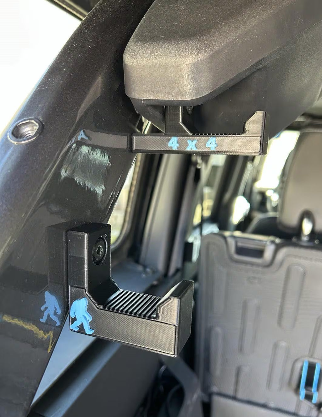 Rear Cargo Utility Hooks (set of 2 or 4) Compatible w/2021+ Ford Bronco | Customizable Color, Text & Images
